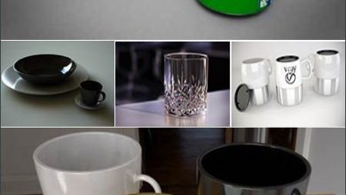 مدل سه بعدی لیوان و فنجان