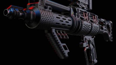 دانلود مدل سه بعدی اسلحه VA-86 همراه با لیزر