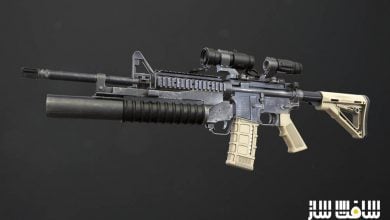 دانلود مدل سه بعدی تفنگ Rifle M4A1 از Cubebrush