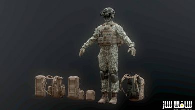 دانلود پکیج مدل سه بعدی تجهیزات کامل سرباز