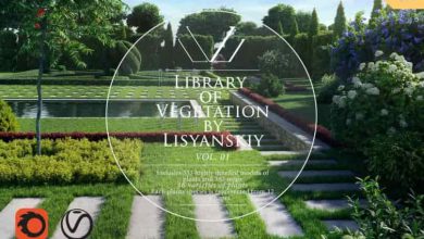 دانلود پکیج Library of Vegetation by Lisyanskiy Vol.01