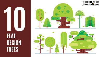 آموزش طراحی درخت فلت در Adobe Illustrator