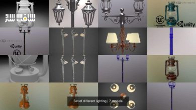 دانلود کالکشن مدل سه بعدی نور های مختلف