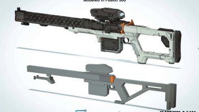 آموزش طراحی اسلحه تک تیرانداز در Fusion 360