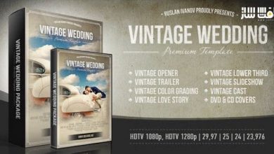 دانلود پروژه نمایش عروسی Vintage Wedding برای افترافکت