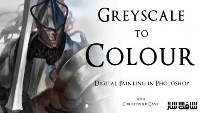 نقاشی دیجیتال در Photoshop : حالت Grayscale به رنگی