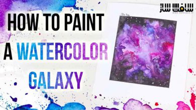 آموزش کشیدن نقاشی زیبا و واقعی از کهکشان با آبرنگ