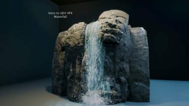 مقدمه ای بر VFX در آنریل انجین : ساخت افکت آبشار