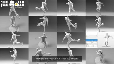 دانلود مدل سه بعدی 4 کاراکتر فوتبالی لیونل مسی