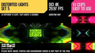 دانلود پروژه VJ Distorted Lights برای افترافکت