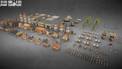 دانلود پکیج مدل سه بعدی شهر قرون وسطایی