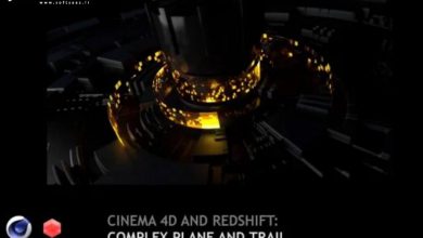 آموزش ساخت صفحه پیچیده در redshift و Cinema 4D