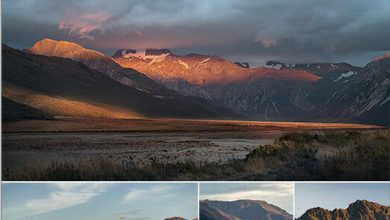 دانلود مجموعه تصاویر رفرنس از کوه های نیوزیلند