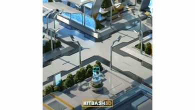 دانلود مدل سه بعدی خیابان های تک Kitbash3D