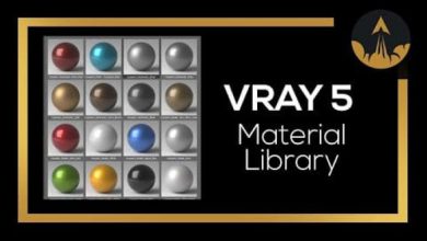 دانلود کتابخانه متریال V-Ray 5