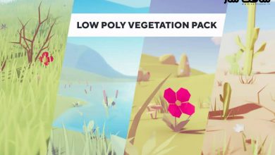 دانلود پروژه Low Poly Vegetation Pack برای یونیتی