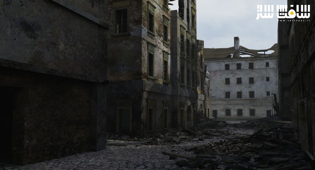 دانلود مدل سه بعدی شهر ویران شده ورشو 1945