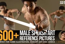 دانلود 600 تصاویر رفرنس ژست های هنری مردانه