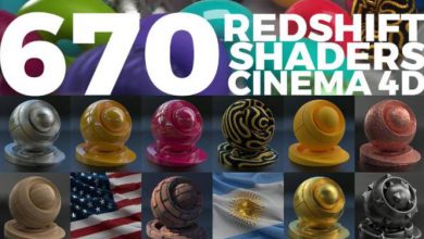 دانلود 670 شیدر انجین Redshift برای Cinema 4D