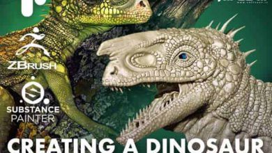 آموزش مدلینگ و تکسچرینگ یک دایناسور برای پروداکشن