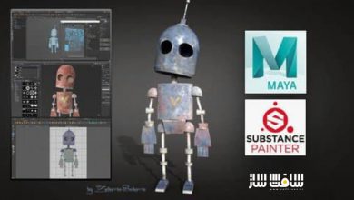 آموزش مدلینگ و تکسچرینگ ربات قدیمی در Substance Painter و Maya