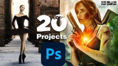 آموزش ساخت 20 پروژه کامپوزیشن در Photoshop