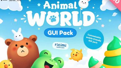 دانلود پروژه Animal World GUI Pack برای یونیتی