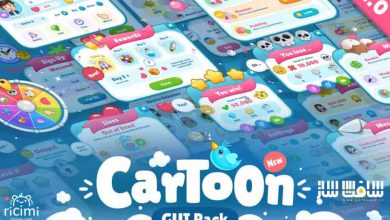 دانلود پروژه Cartoon GUI Pack برای یونیتی