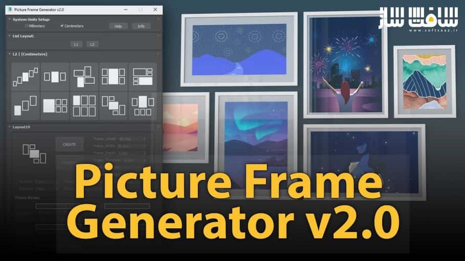 دانلود پلاگین Picture Frame Generator برای 3ds Max