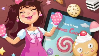 دانلود پروژه Sweet Candy GUI Pack برای یونیتی