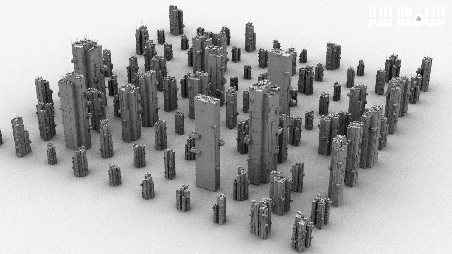 دانلود مدل سه بعدی شهر علمی تخیلی سایبرپانک CGTrader