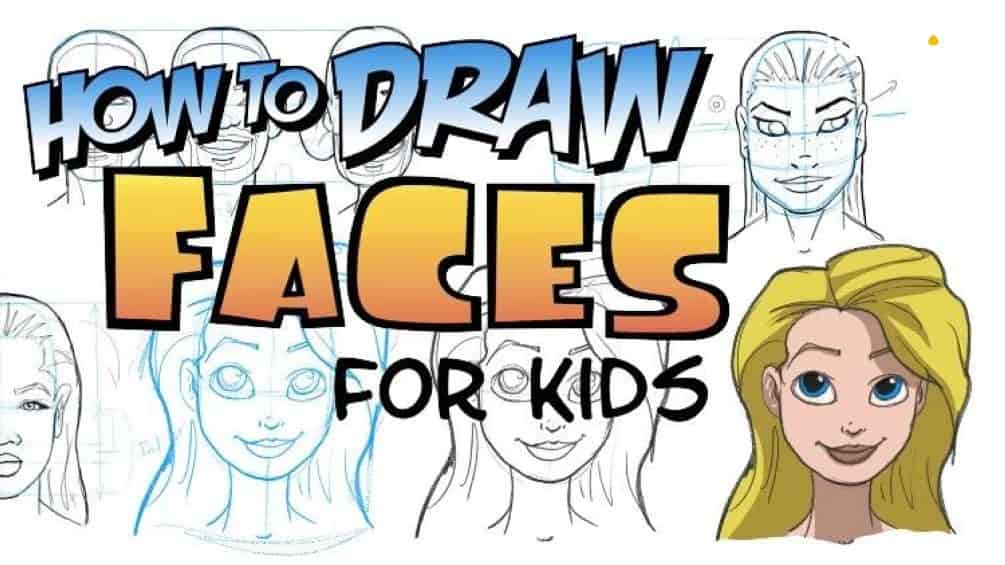 آموزش طراحی و نقاشی صورت برای کودکان