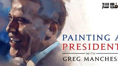 آموزش نقاشی پریزیدنت اوباما از Greg Manchess