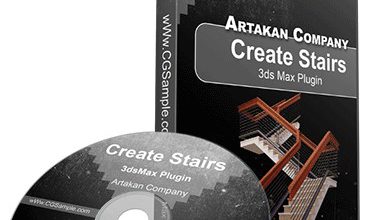دانلود پلاگین Artakan Create Stairs 3.0 برای 3ds Max