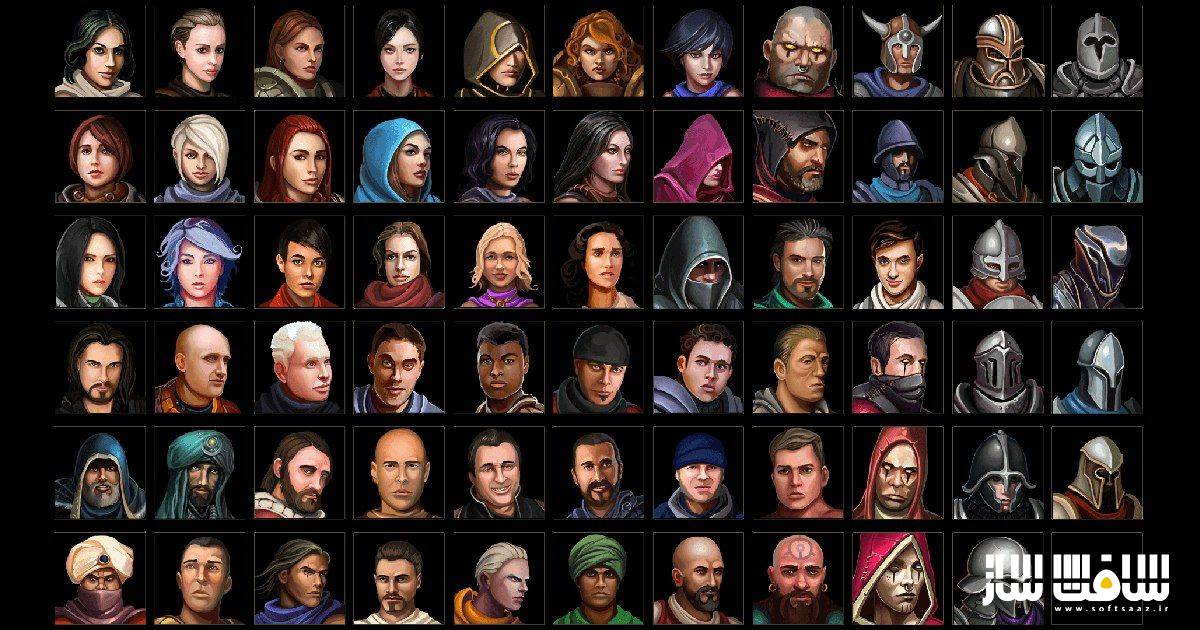 دانلود پروژه Character Avatar Icons v1.06 برای یونیتی