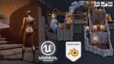 آموزش کیت بش ماژولار سیاه چاله Blender 3 به Unreal Engine 5