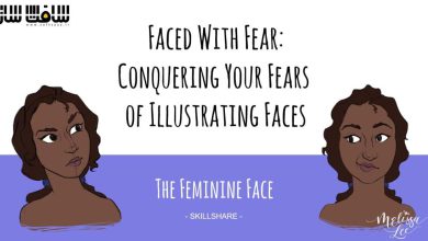آموزش غلبه بر ترس های خود از تصویرسازی چهره : چهره زنانه