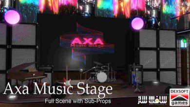 دانلود پروژه استیج موسیقی AXA برای iclone