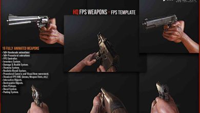 دانلود پروژه HQ FPS Weapons برای یونیتی