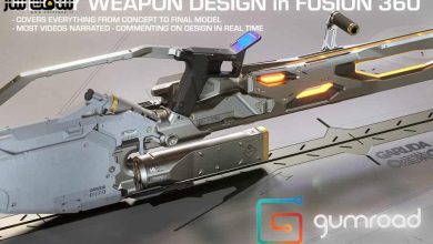 آموزش طراحی سلاح های سنگین در Fusion 360 از Alex Senechal