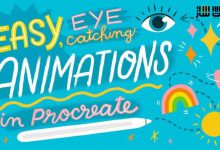 آموزش ساخت انیمیشن های آسان و چشم نواز در Procreate
