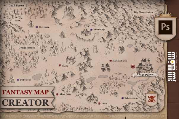 دانلود پروژه Fantasy Map Creator برای یونیتی