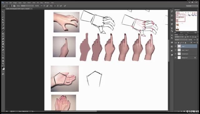 آموزش طراحی دست زن در فتوشاپ از شرکت Gumroad