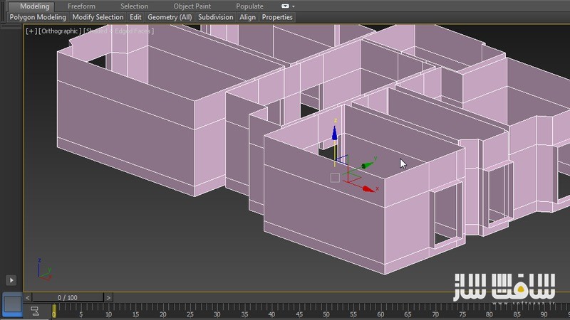 آموزش مدلسازی،رندرینگ،نورپردازی صحنه داخلی در 3ds Max