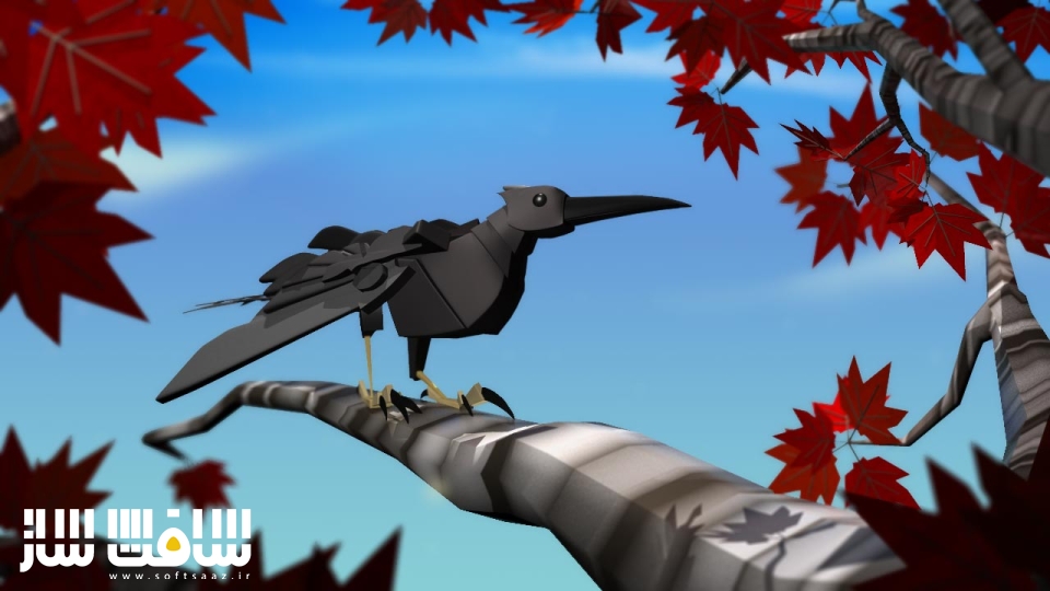 انیمیشن پرنده در مایا