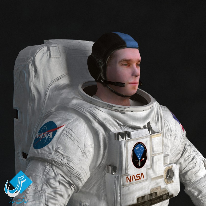 مدل فضانورد ریگ شده شرکت TurboSquid