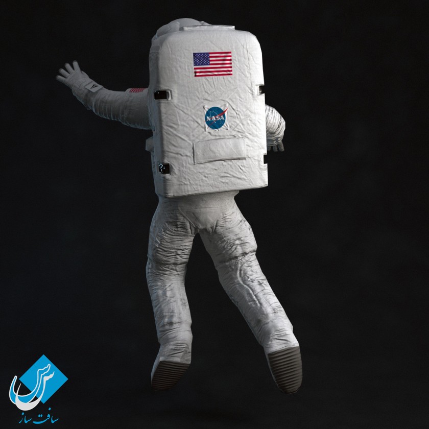 مدل فضانورد ریگ شده شرکت TurboSquid