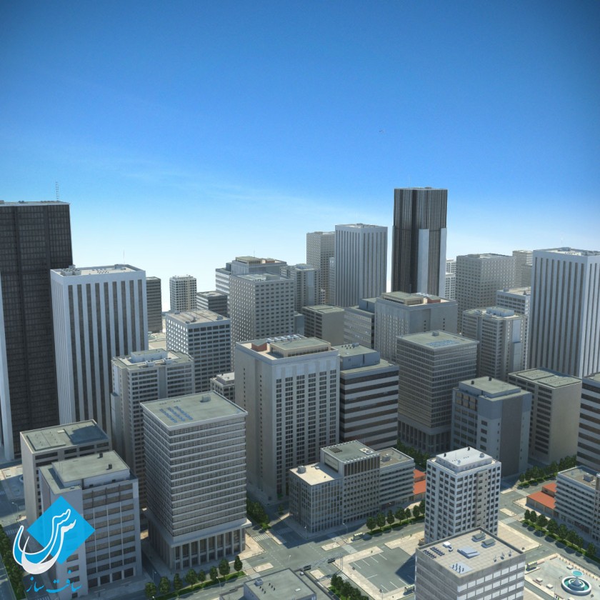 صحنه شهر بزرگ از TurboSquid